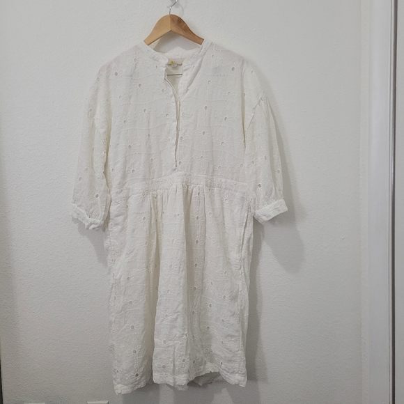 Boden Broiderie Cotton Dress Size 20 - Picture 2 of 8